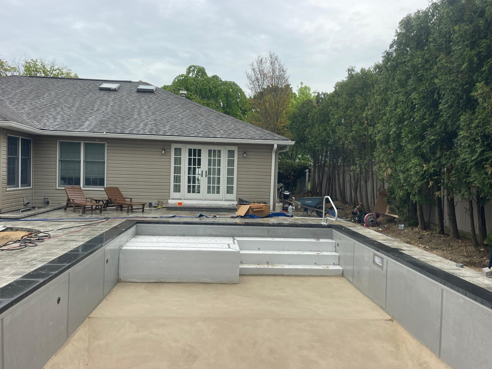 Pool shell preparation