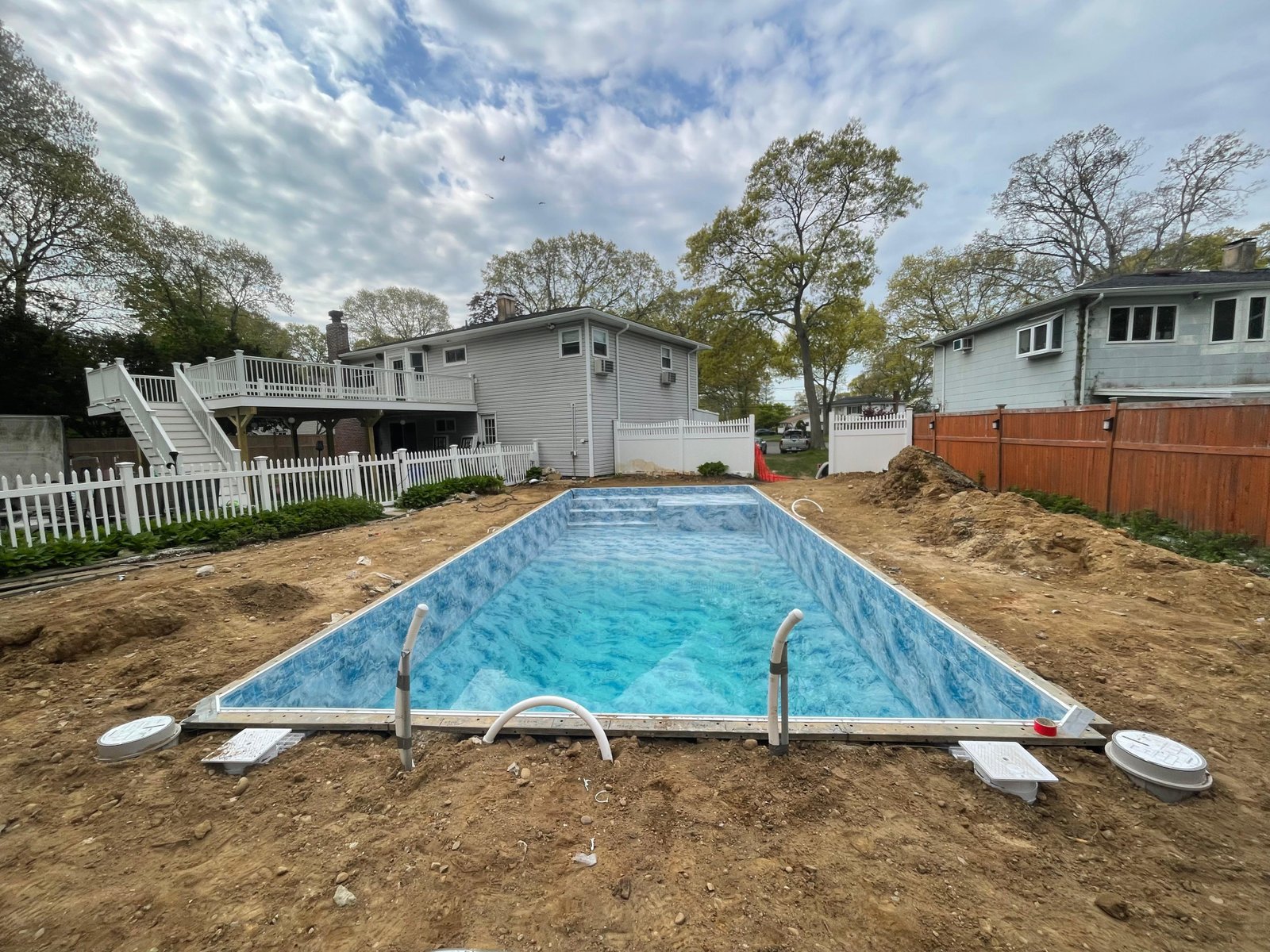 PoolcityNY vinyl liner project in a New York backyard